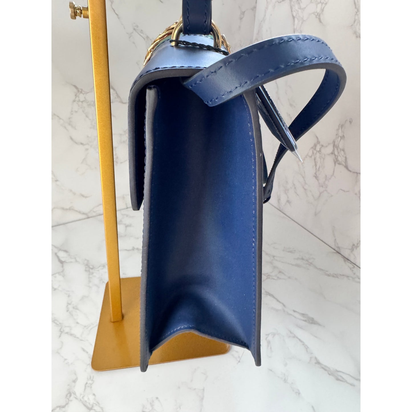 Gucci Sylvie Top Handle in Navy