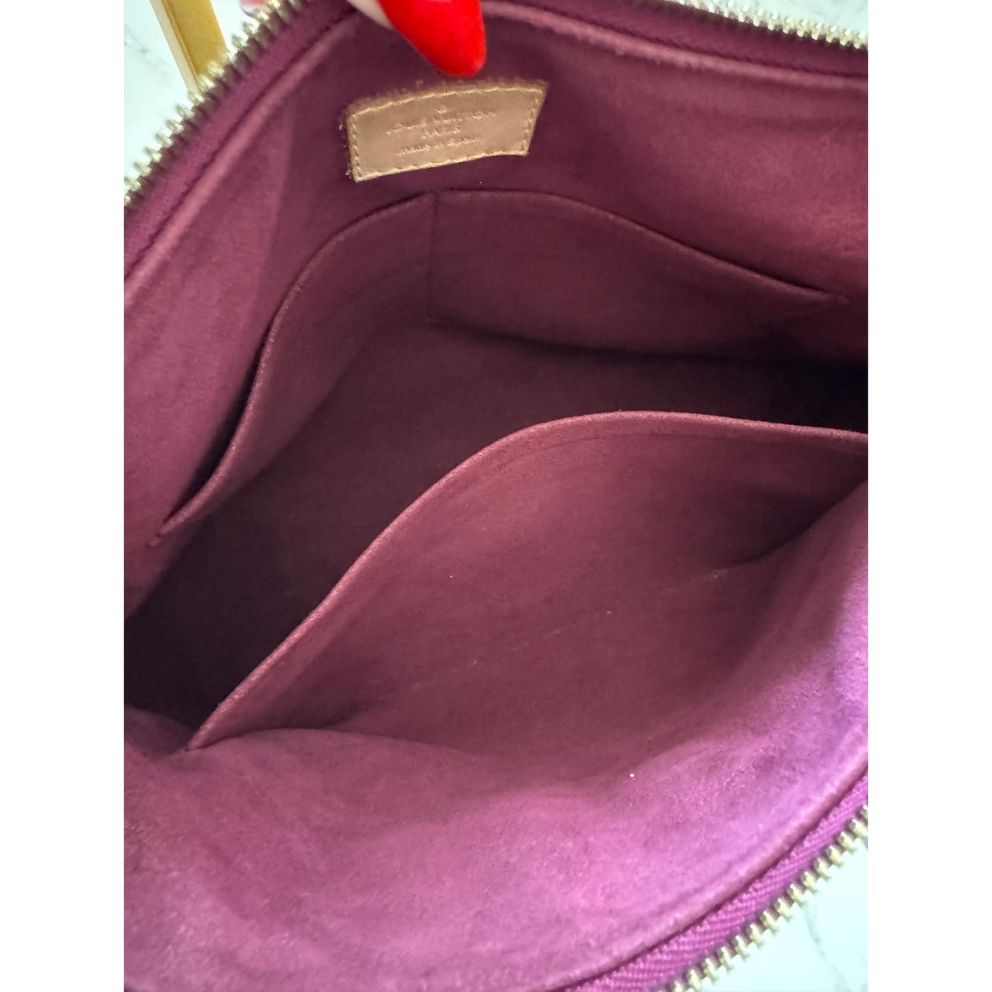 Louis Vuitton Monogram Pallas MM Aurore Purple Tote