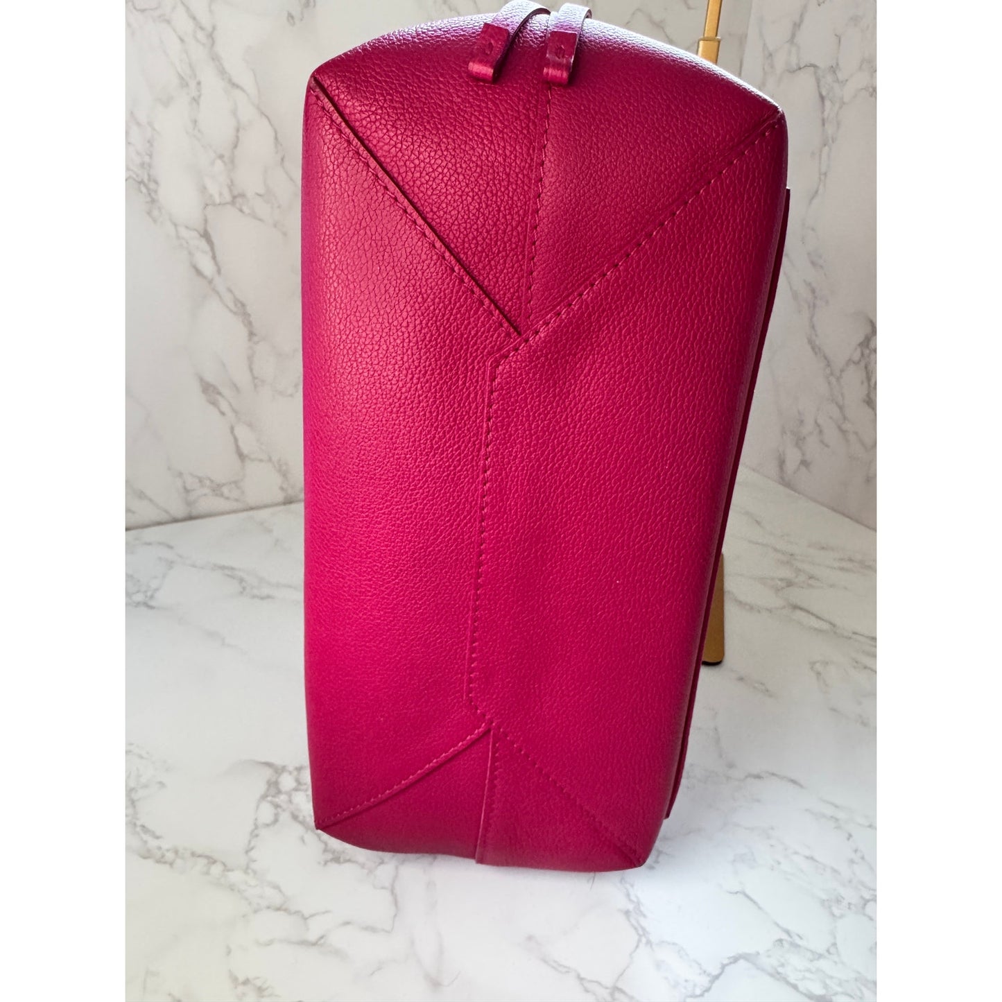LV Lockme PM Handbag in Fuchsia and Black Top Handle