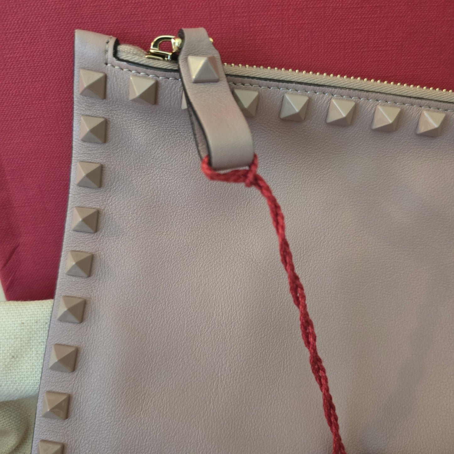Valentino Garavani Rockstud Leather Large Pouch - NWT