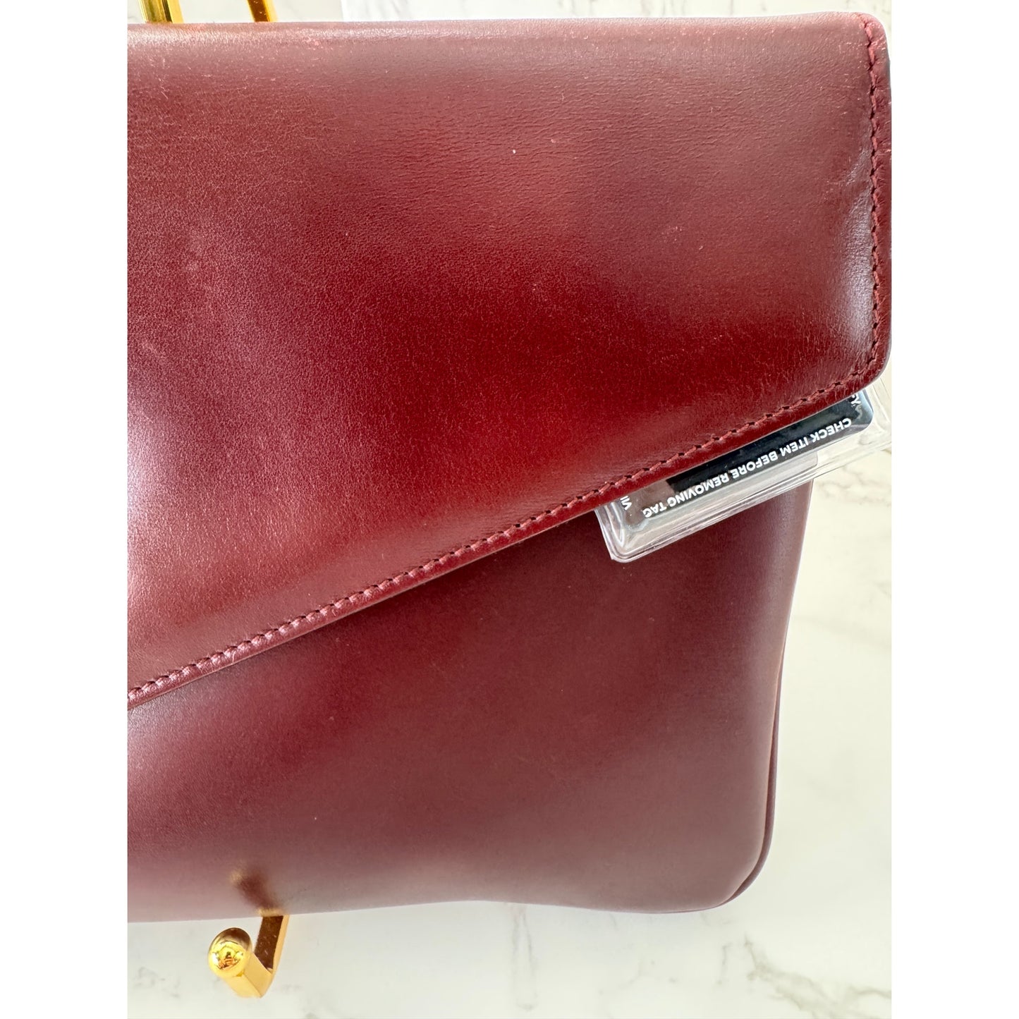 Gucci Rajah Burgundy Leather Clutch