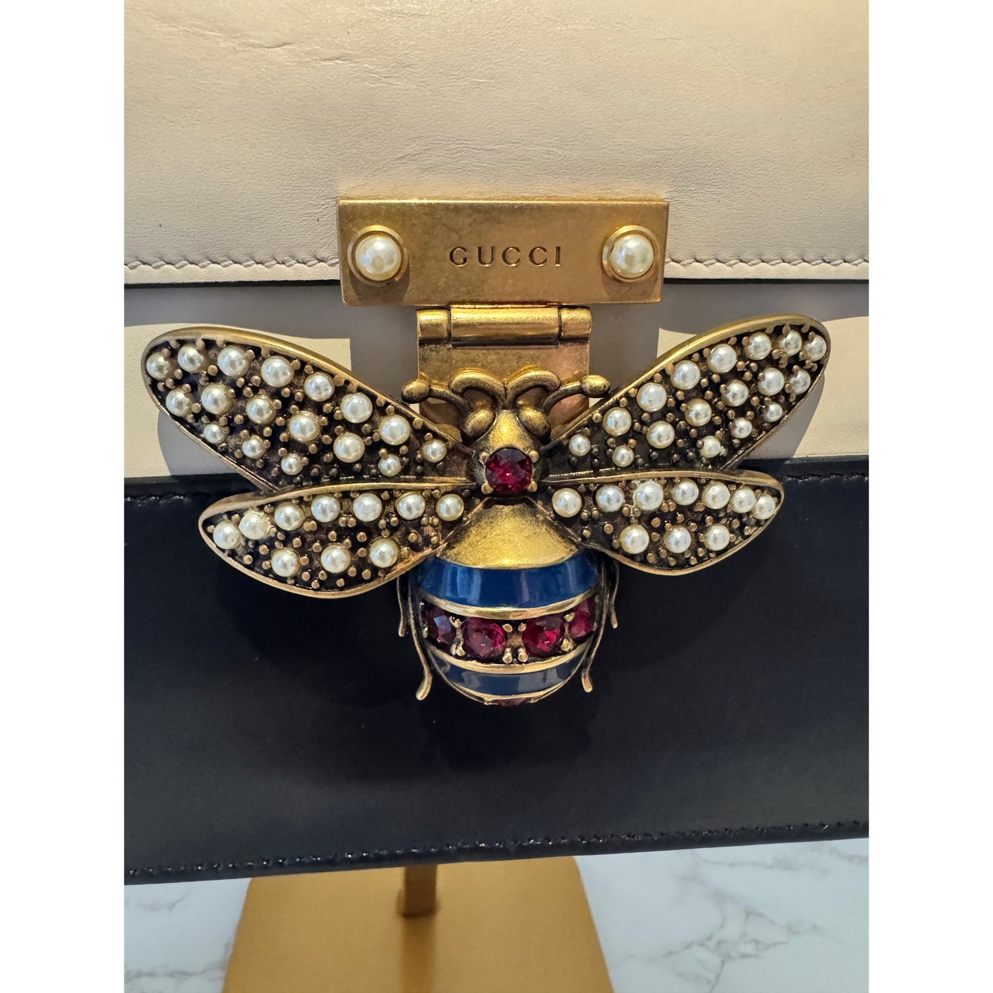 Gucci Queen Margaret Bee Top Handle Bag