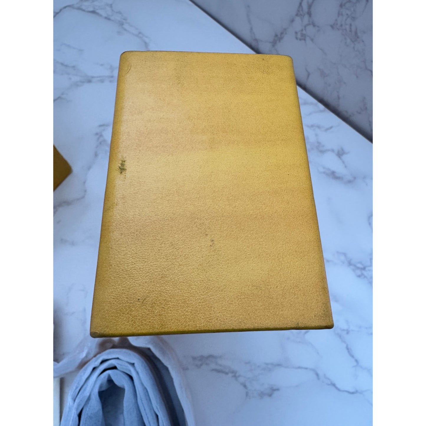 Fendi Vitello Yellow Leather Vertical Box Bag
