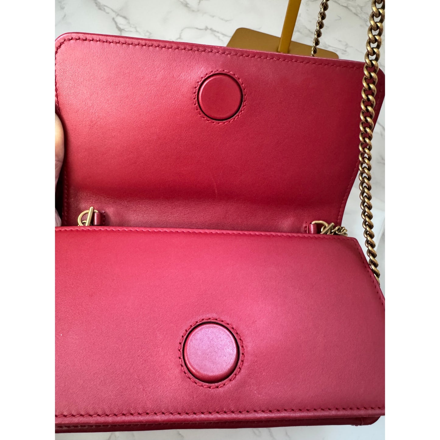 Gucci GG Marmont Matelasse Leather Chain Flap Bag