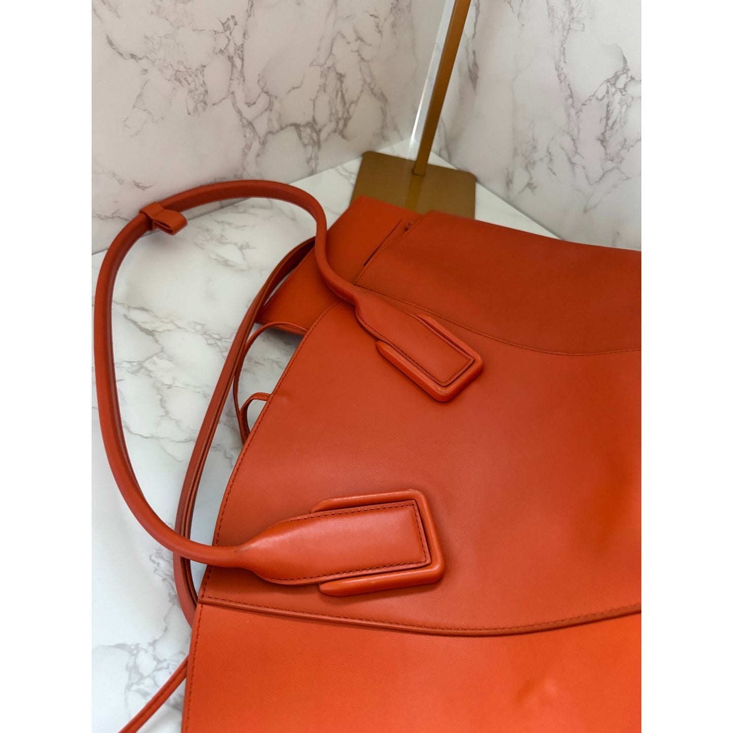 Bottega Veneta Basket Tote in Orange with Baby