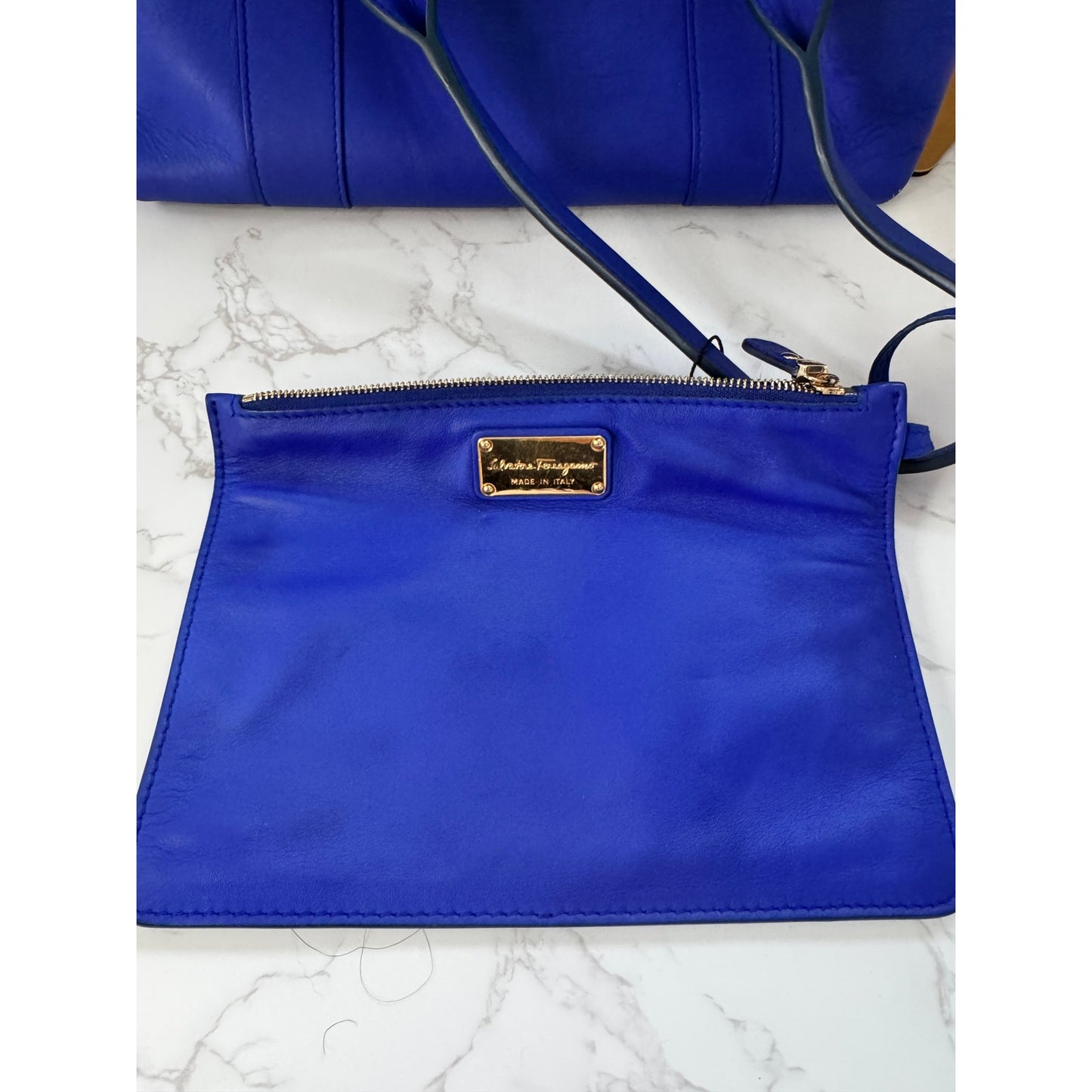 Salvatore Ferragamo Sookie Satchel in Royal Blue