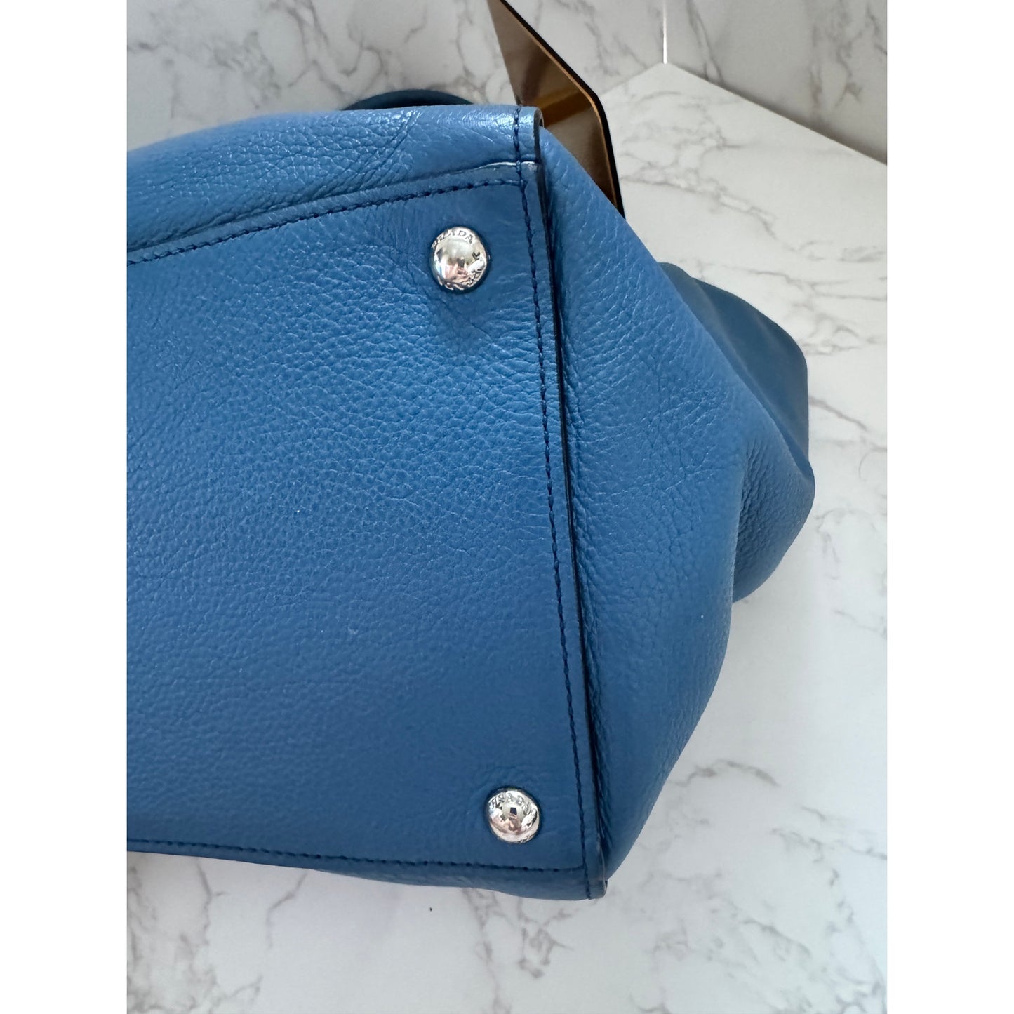 Prada Vitello Daino Front Pocket Tote