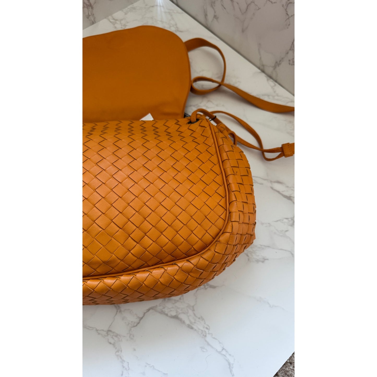 Bottega Veneta Intercciato Leather Crossbody Bag