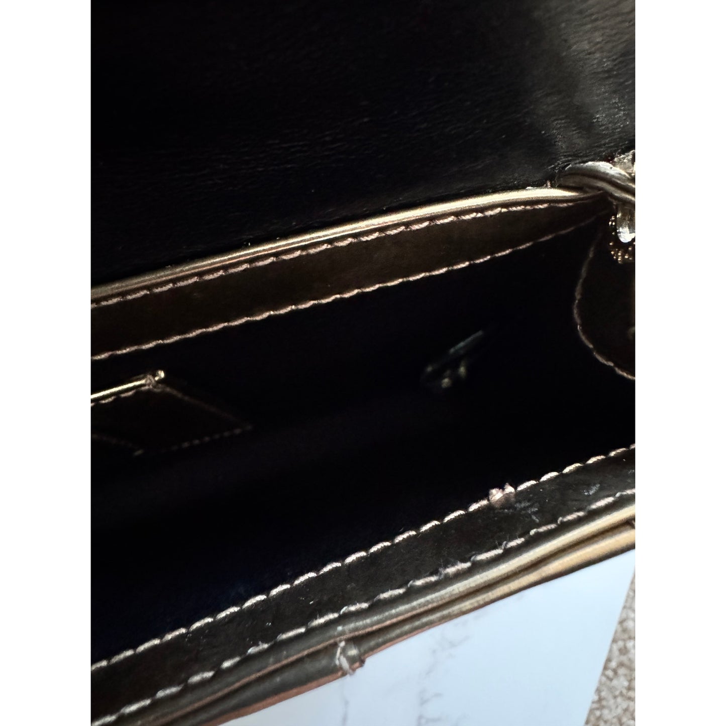 Bvlgari Serpenti Forever Shoulder Bag in Metallic Bronze Patent Leather