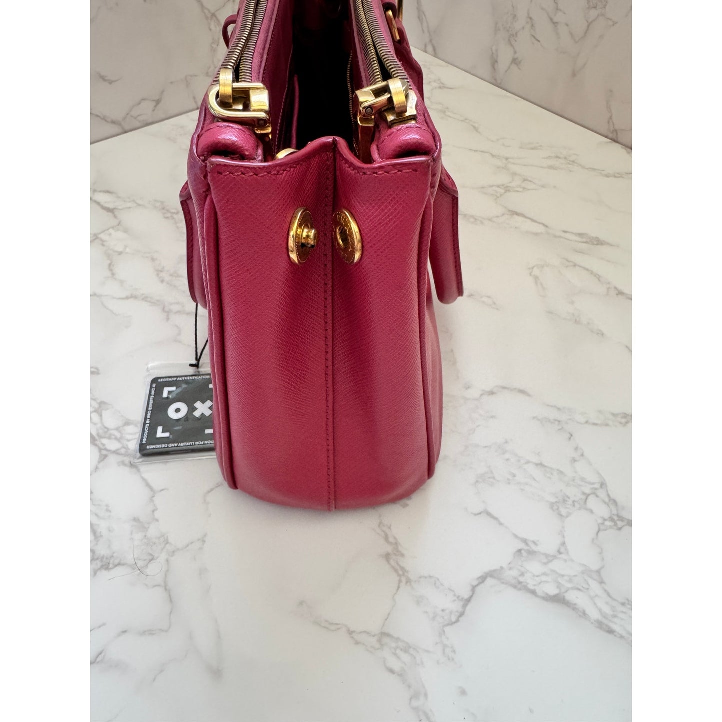 Prada Galleria Pink Small in Saffiano Leather