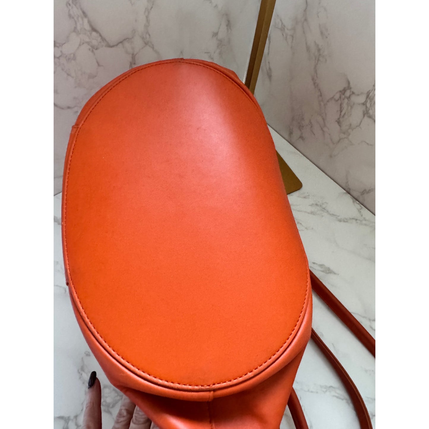 Bottega Veneta Basket Tote in Orange with Baby