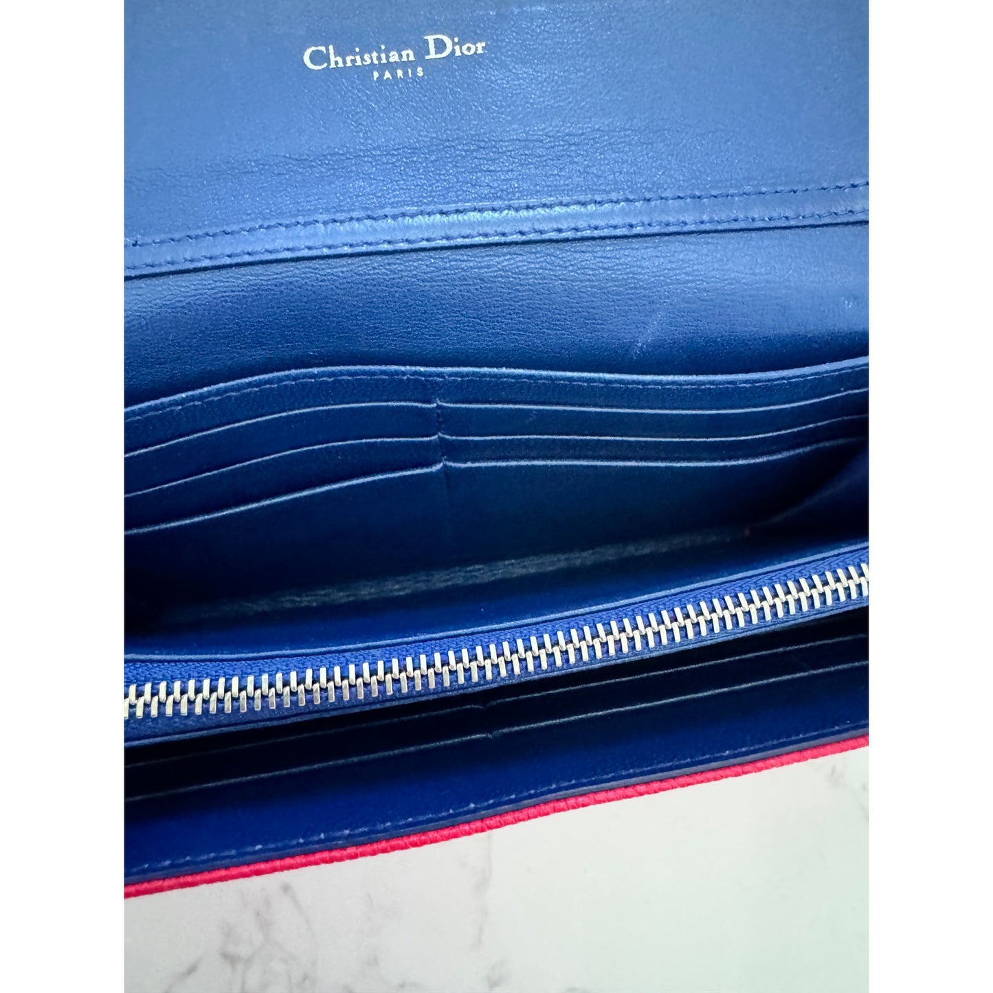 Christian Dior Cannage Promenade Wallet on Chain