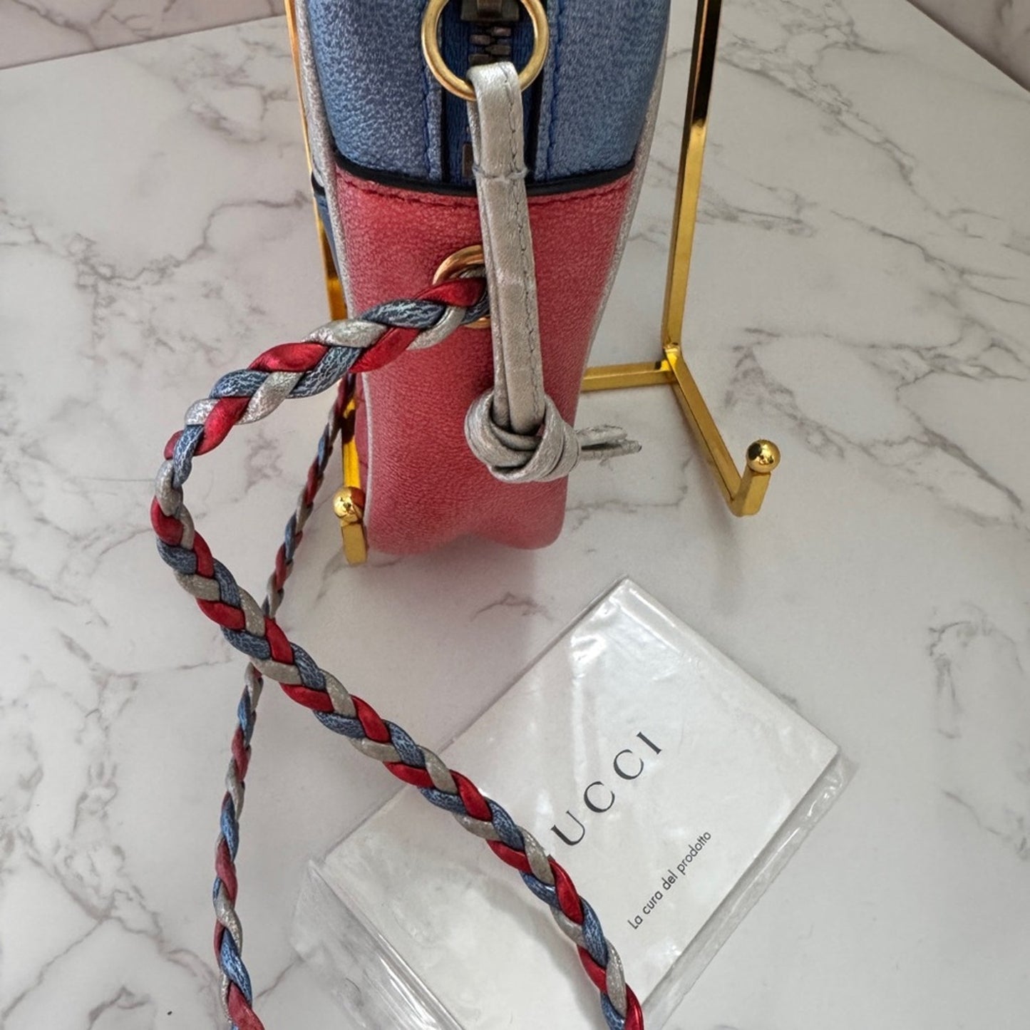 Gucci Laminated Nappa Trapuntata Zumi Shoulder Bag