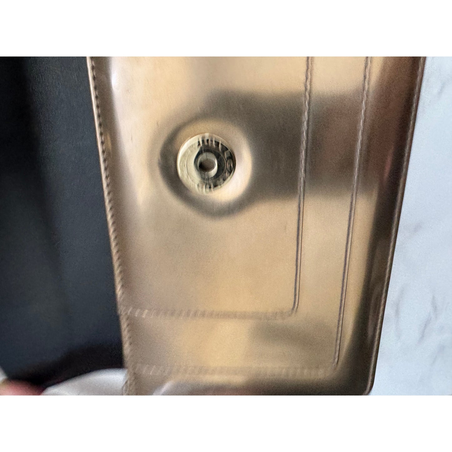 Bvlgari Serpenti Forever Shoulder Bag in Metallic Bronze Patent Leather