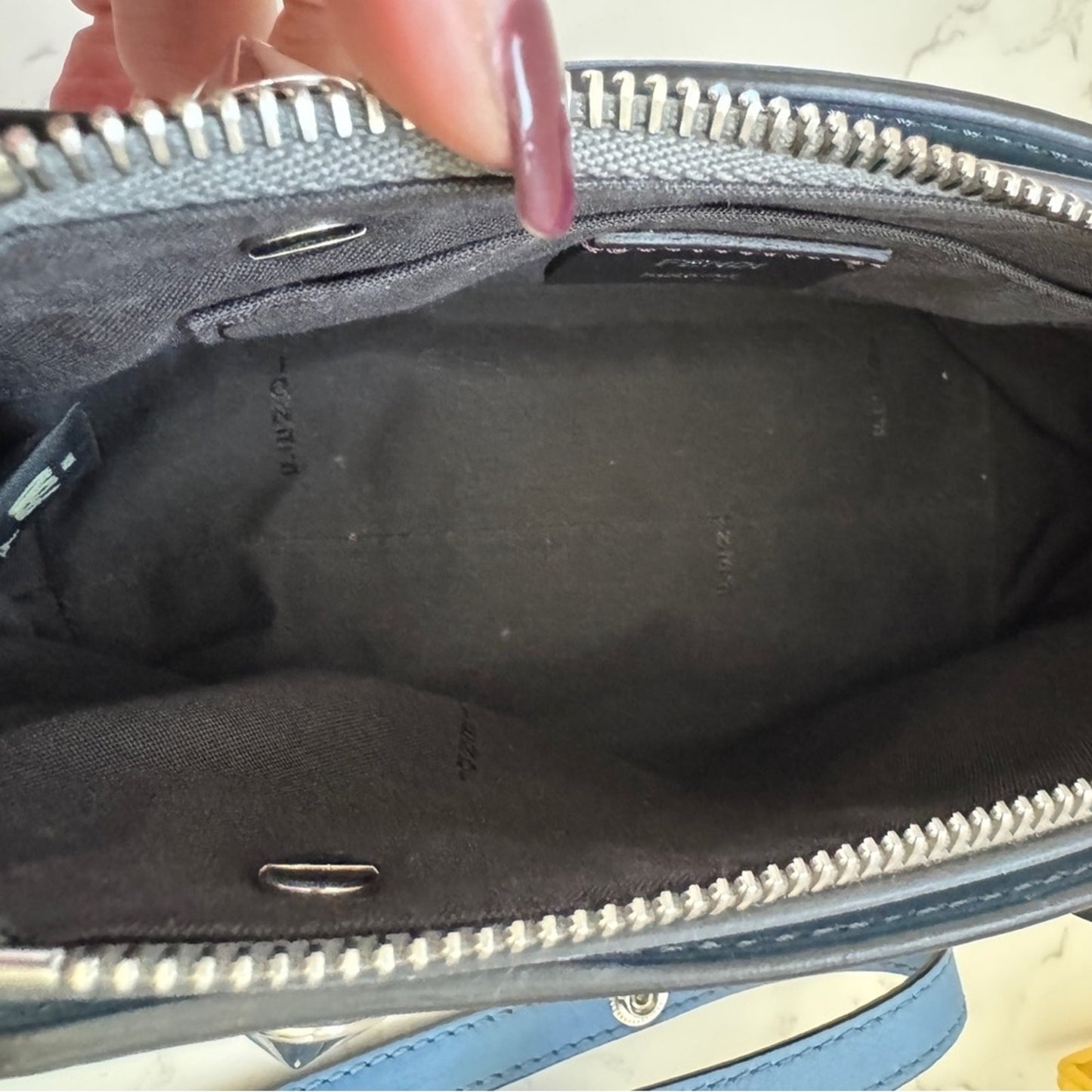 Fendi By The Way Crossbody in Blue Calfskin Leather