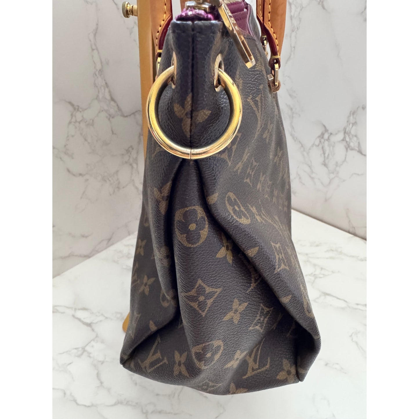 Louis Vuitton Monogram Pallas MM Aurore Purple Tote