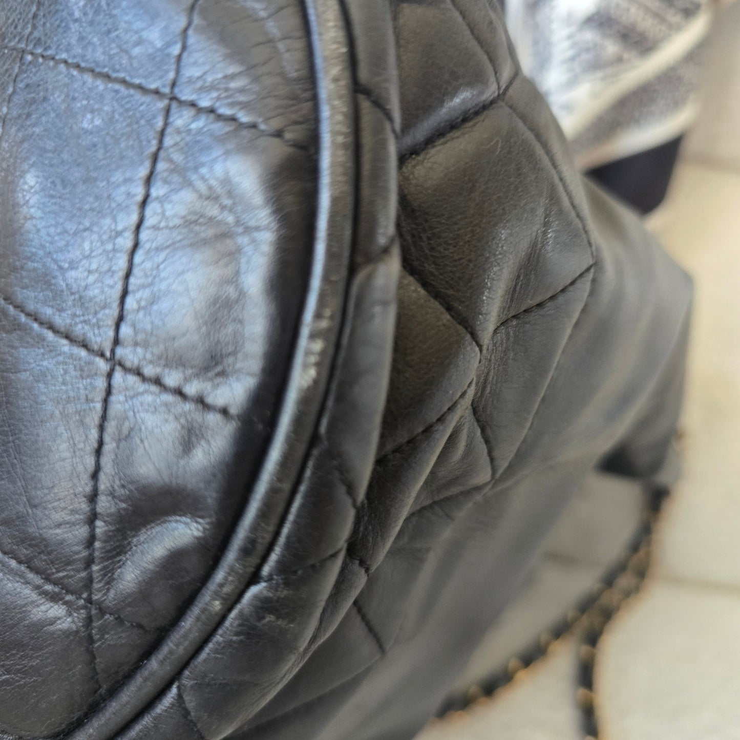 Rare Series 0 Collector's Chanel Vintage Bucket Bag with 24K Gold Hardware