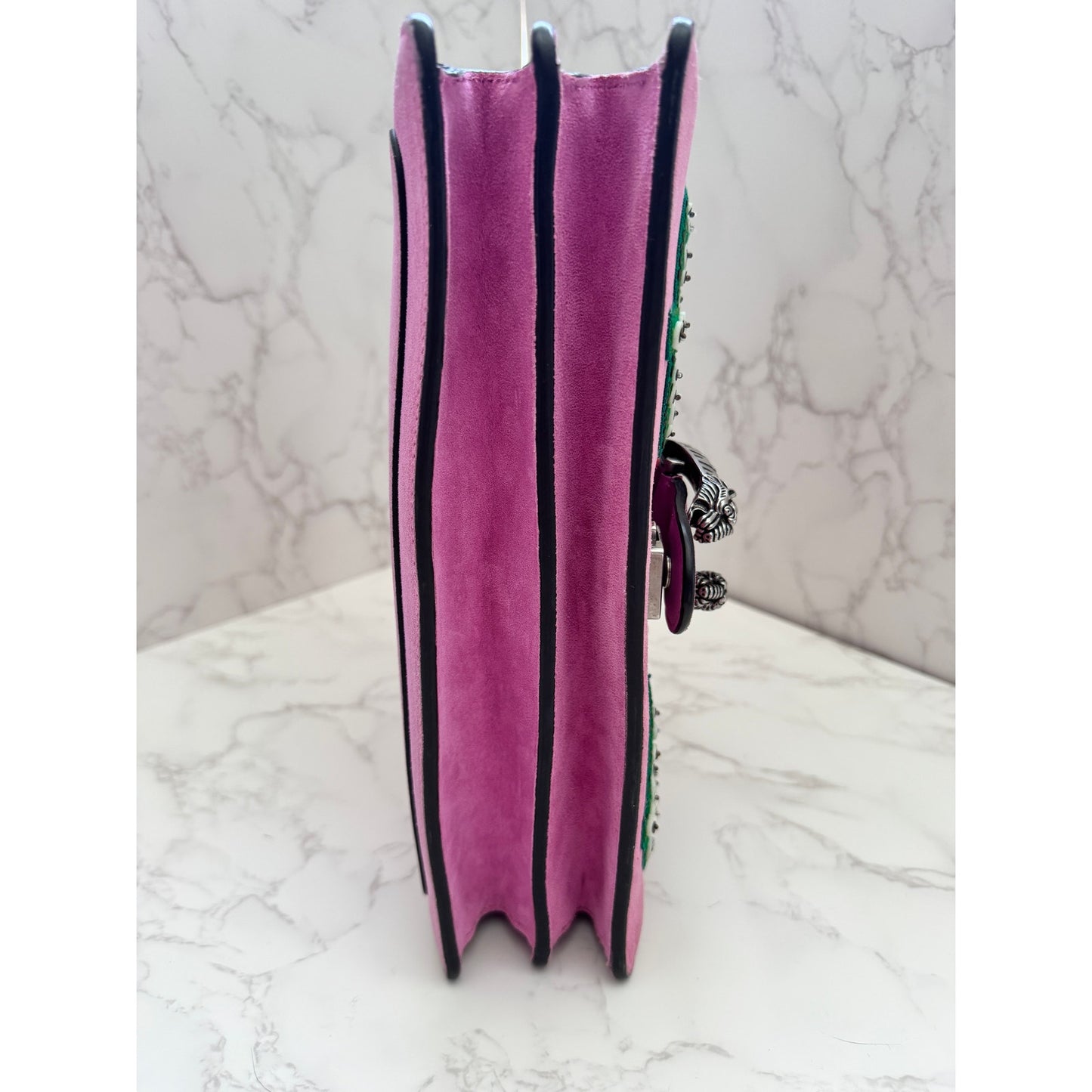 Gucci Dionysus Limited Edition With Embellished Pink Suede