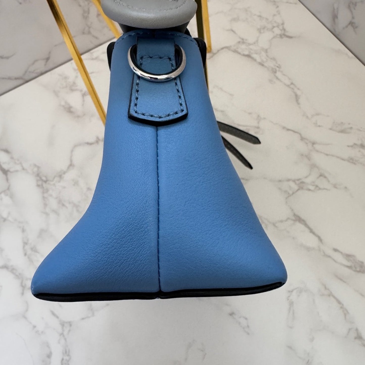 Fendi By The Way Crossbody in Blue Calfskin Leather