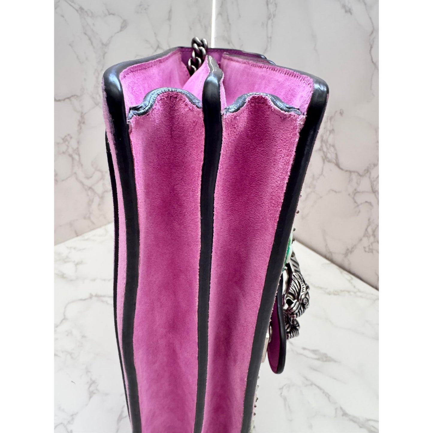 Gucci Dionysus Limited Edition With Embellished Pink Suede