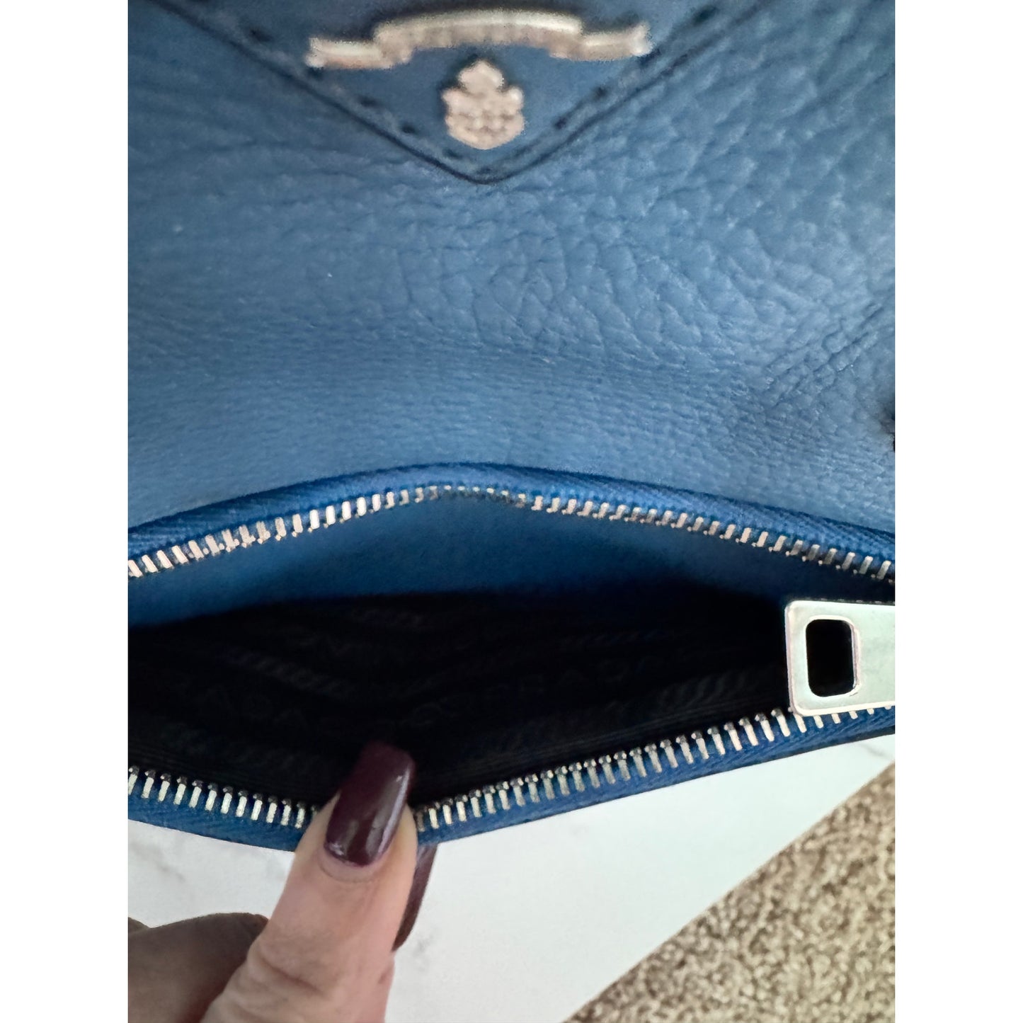 Prada Vitello Daino Front Pocket Tote