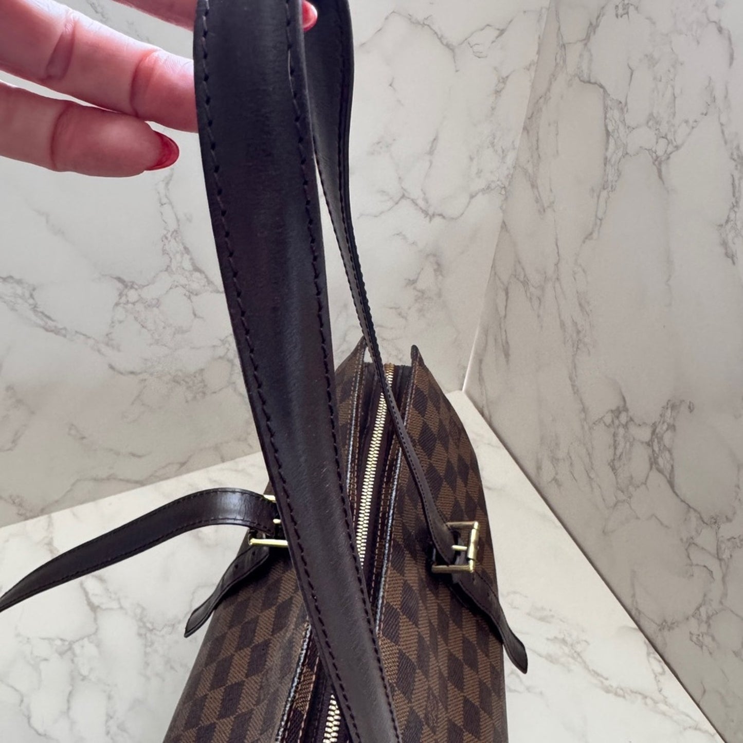 Louis Vuitton Damier Ebene Chelsea Tote Shoulder Bag