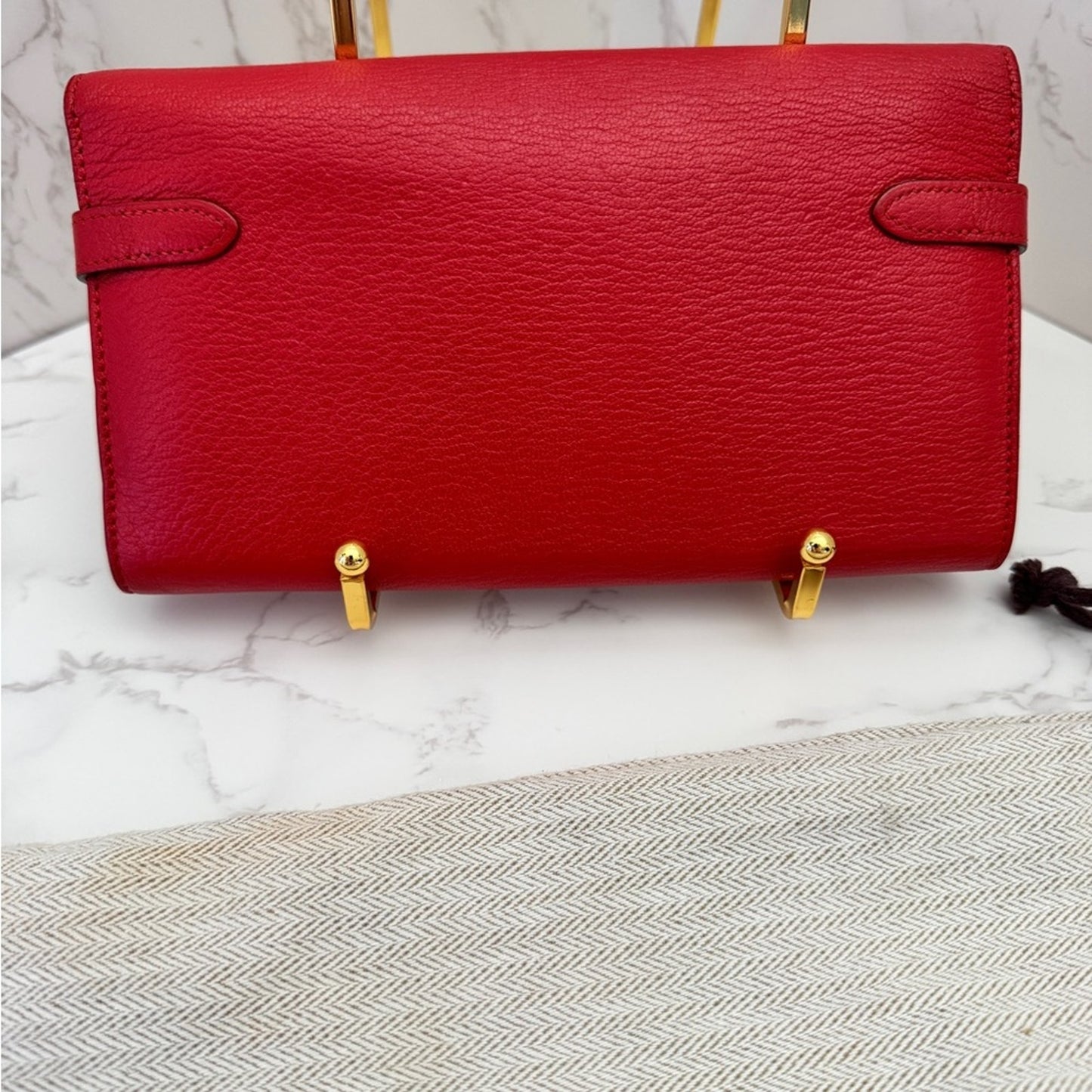 Hermès Kelly Long Wallet in Rouge