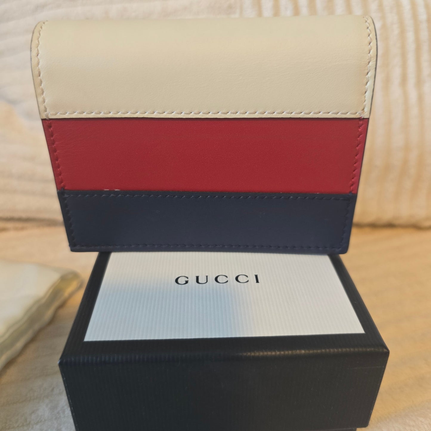 Gucci Queen Margaret Leather Card Case Wallet - NWT