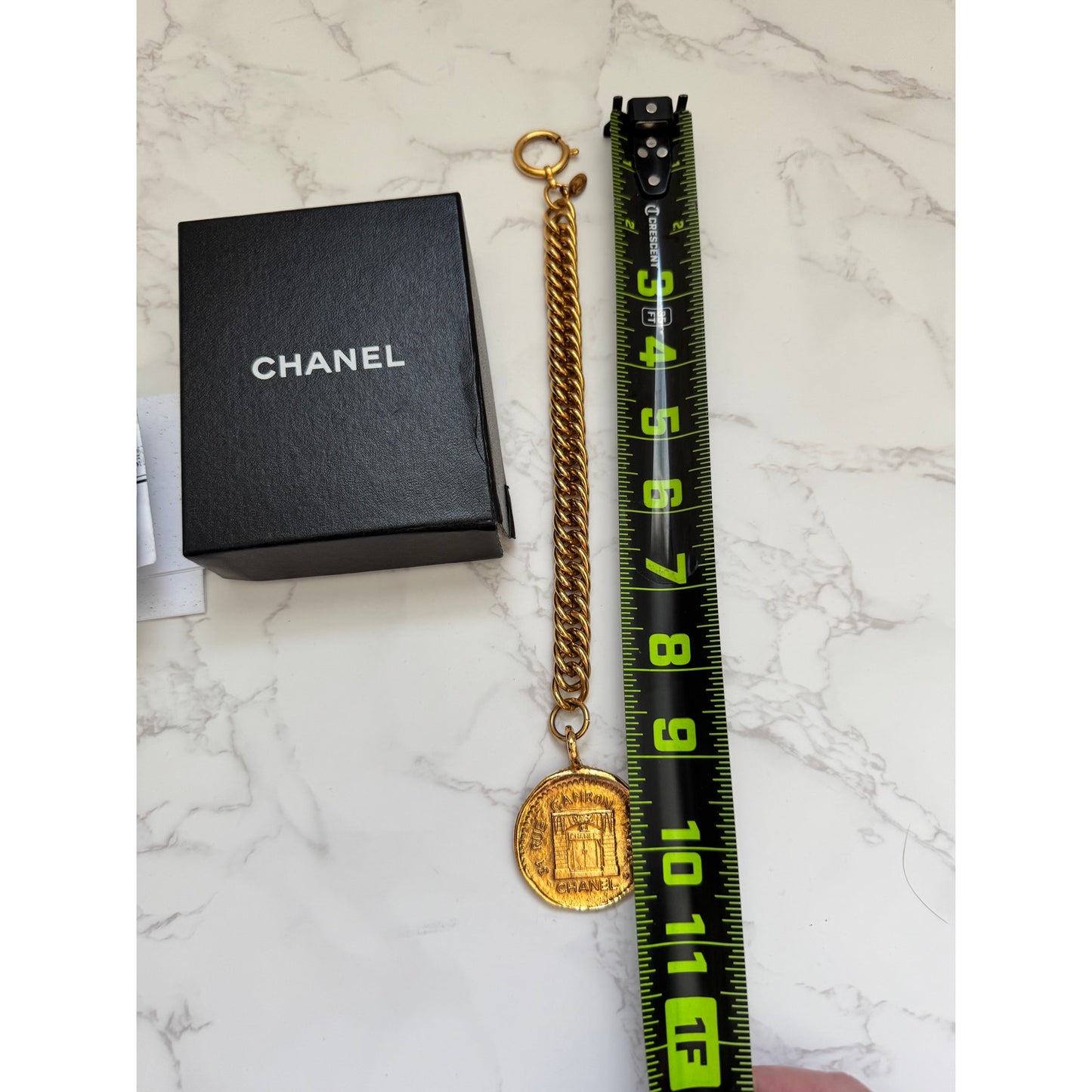Chanel 31 Rue Cambon Paris Round Charm Chain Bracelet