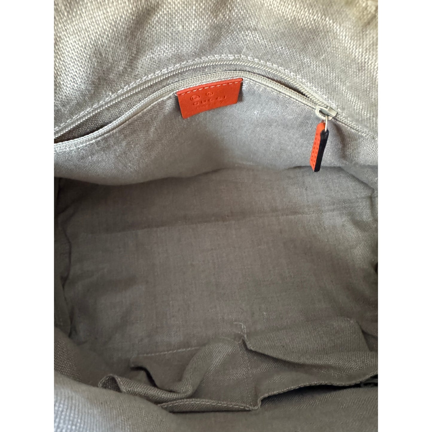 Gucci Microguccissima Boston Bag Orange Medium Size