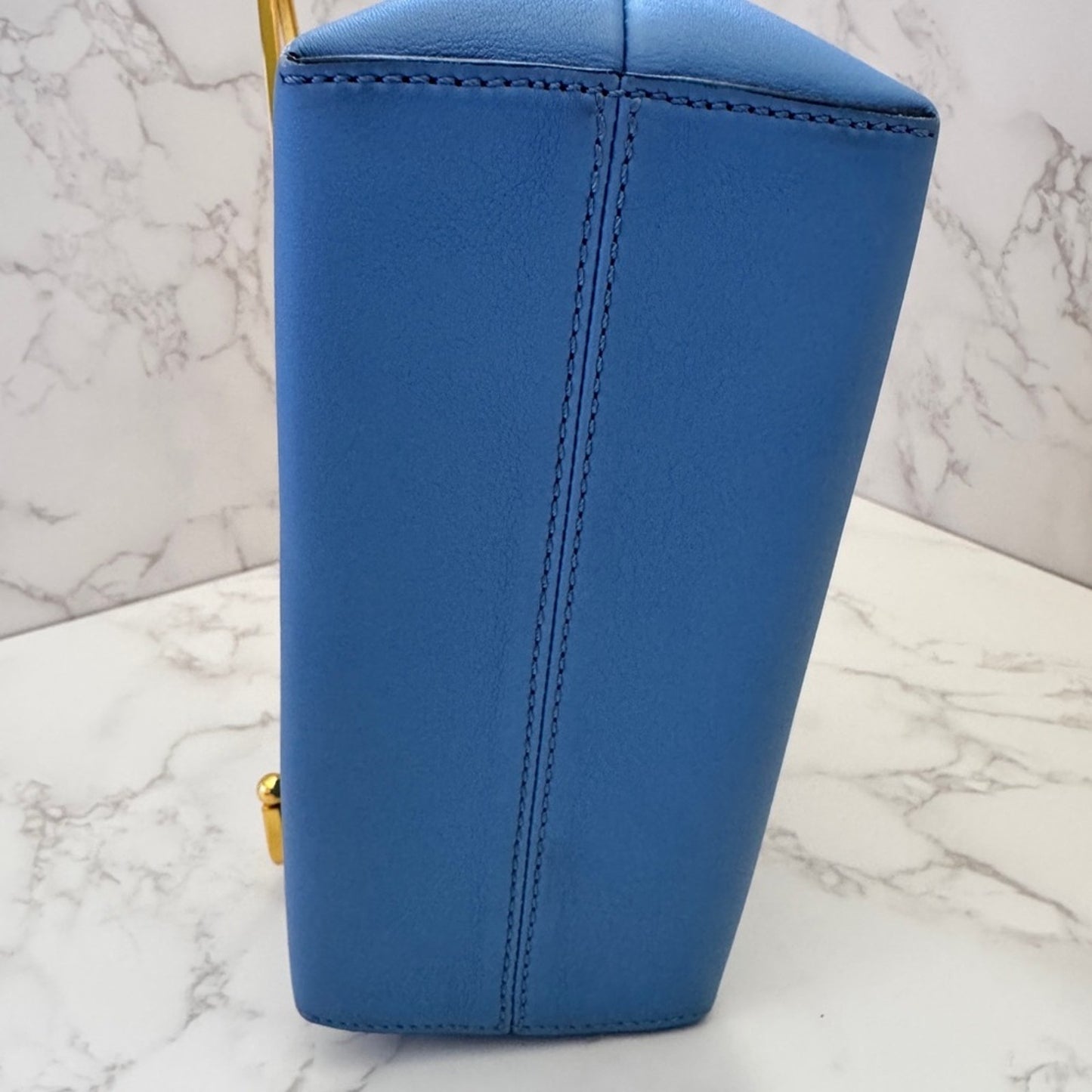 Fendi By The Way Crossbody in Blue Calfskin Leather
