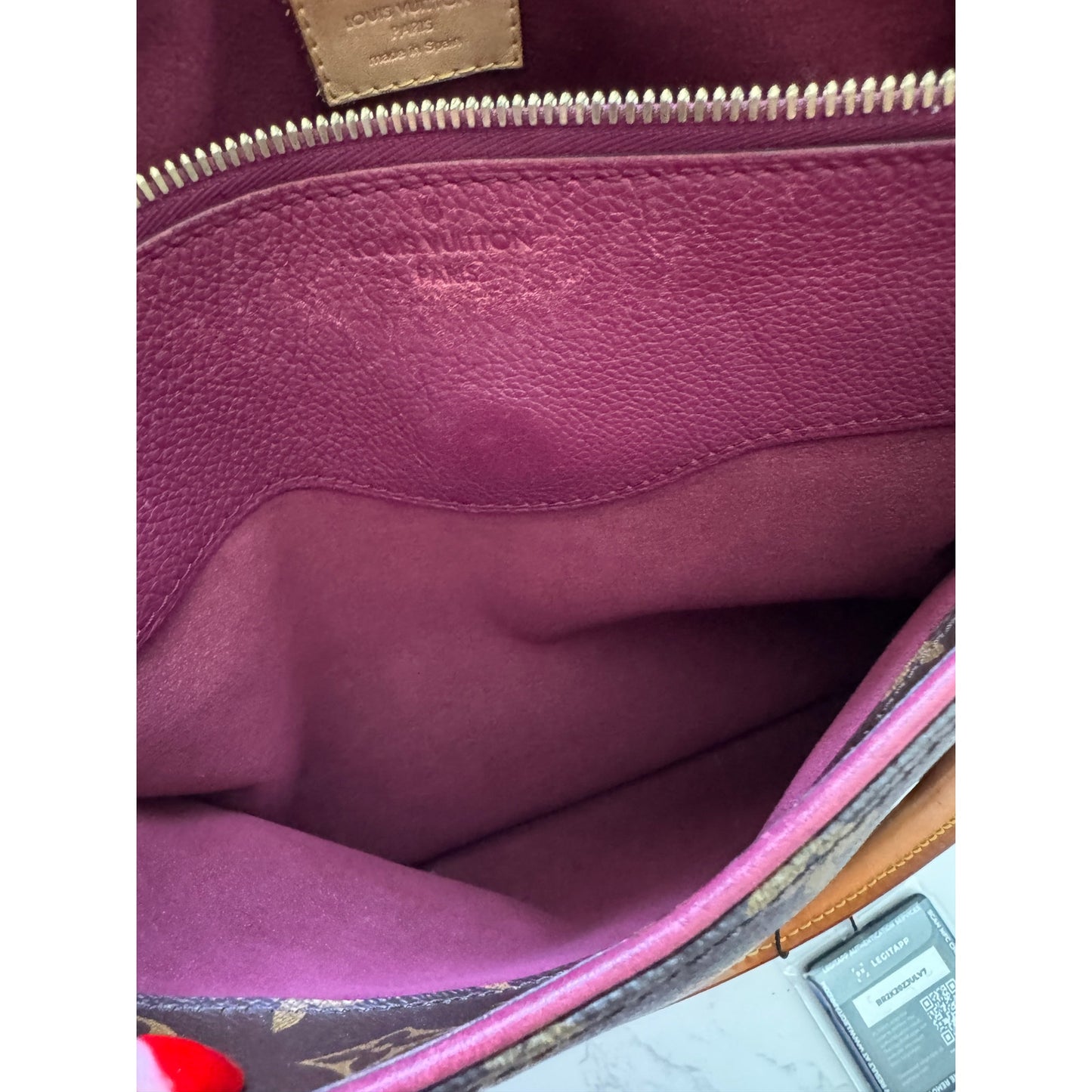 Louis Vuitton Monogram Pallas MM Aurore Purple Tote