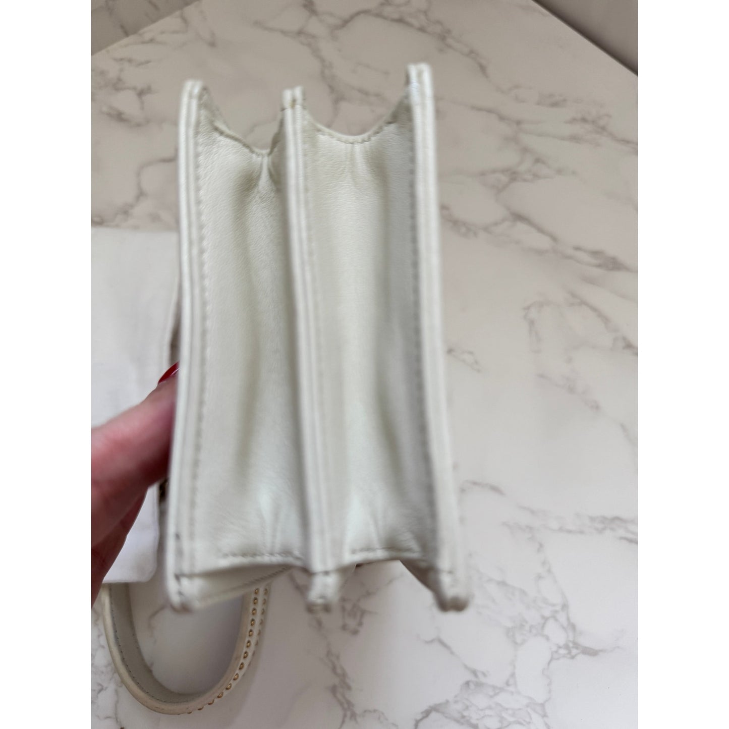 Christian Dior Diorama Vertical Clutch Cream