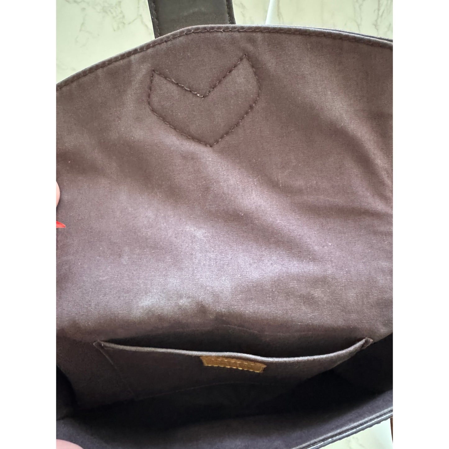 Louis Vuitton Vernis Amarante Patent Leather Bellflower GM Shoulder Bag