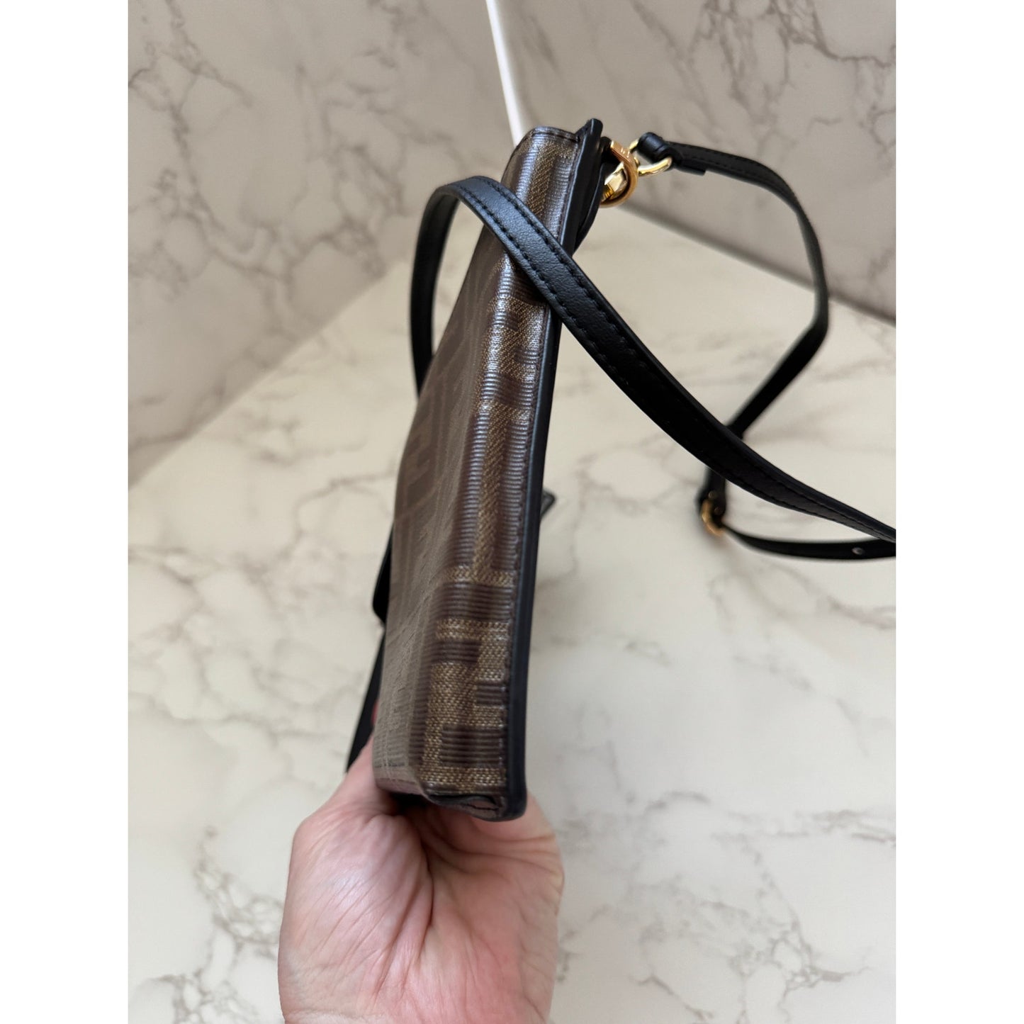 Fendi Mini Zucca 3 Pocket Crossbody Bag