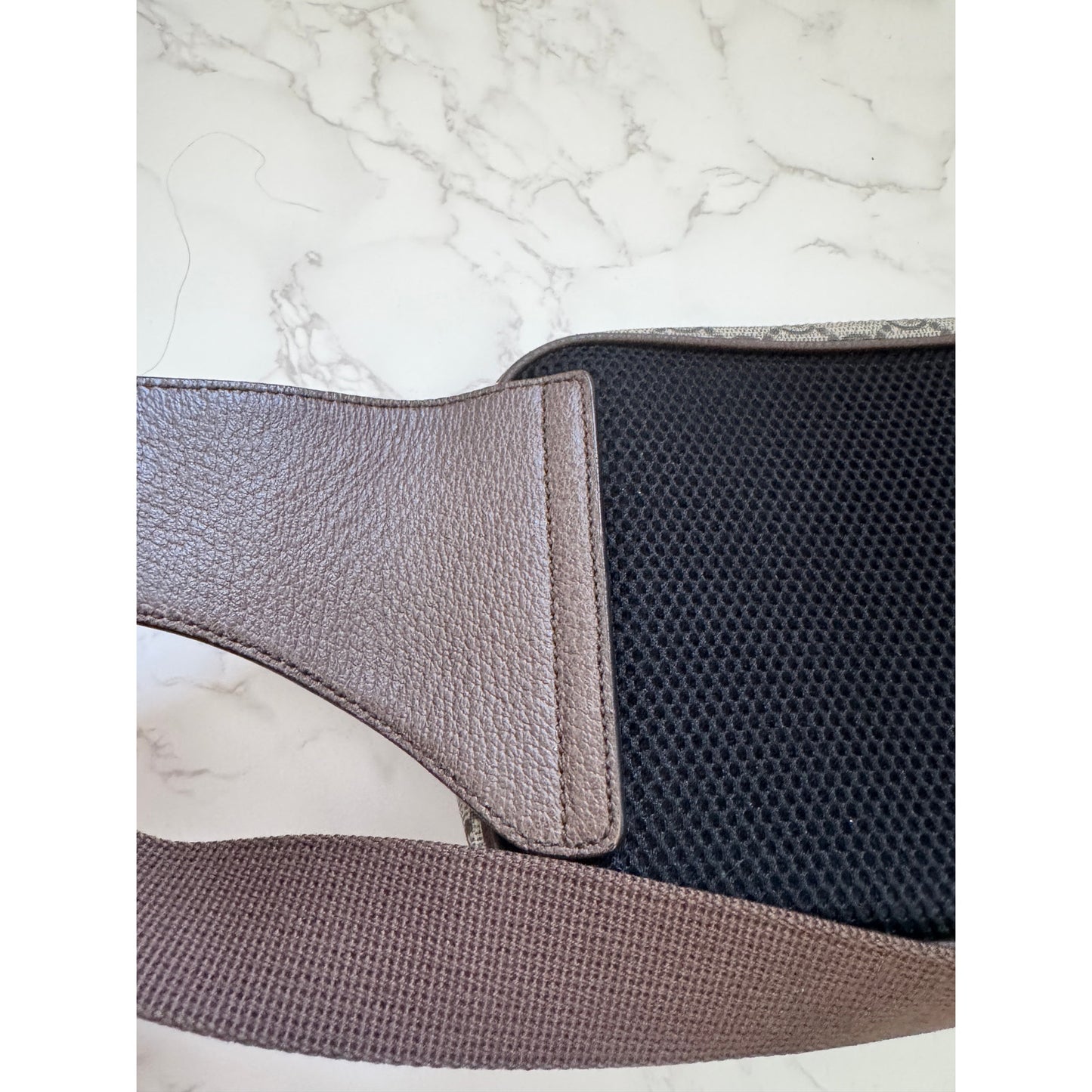 Brown GG Supreme Canvas Ophidia Belt Bag