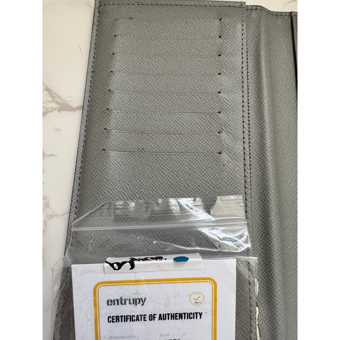 Louis Vuitton Portefeuille Brazza Graphite Damier Long Wallet (Rare 3D Antarctica colorway)