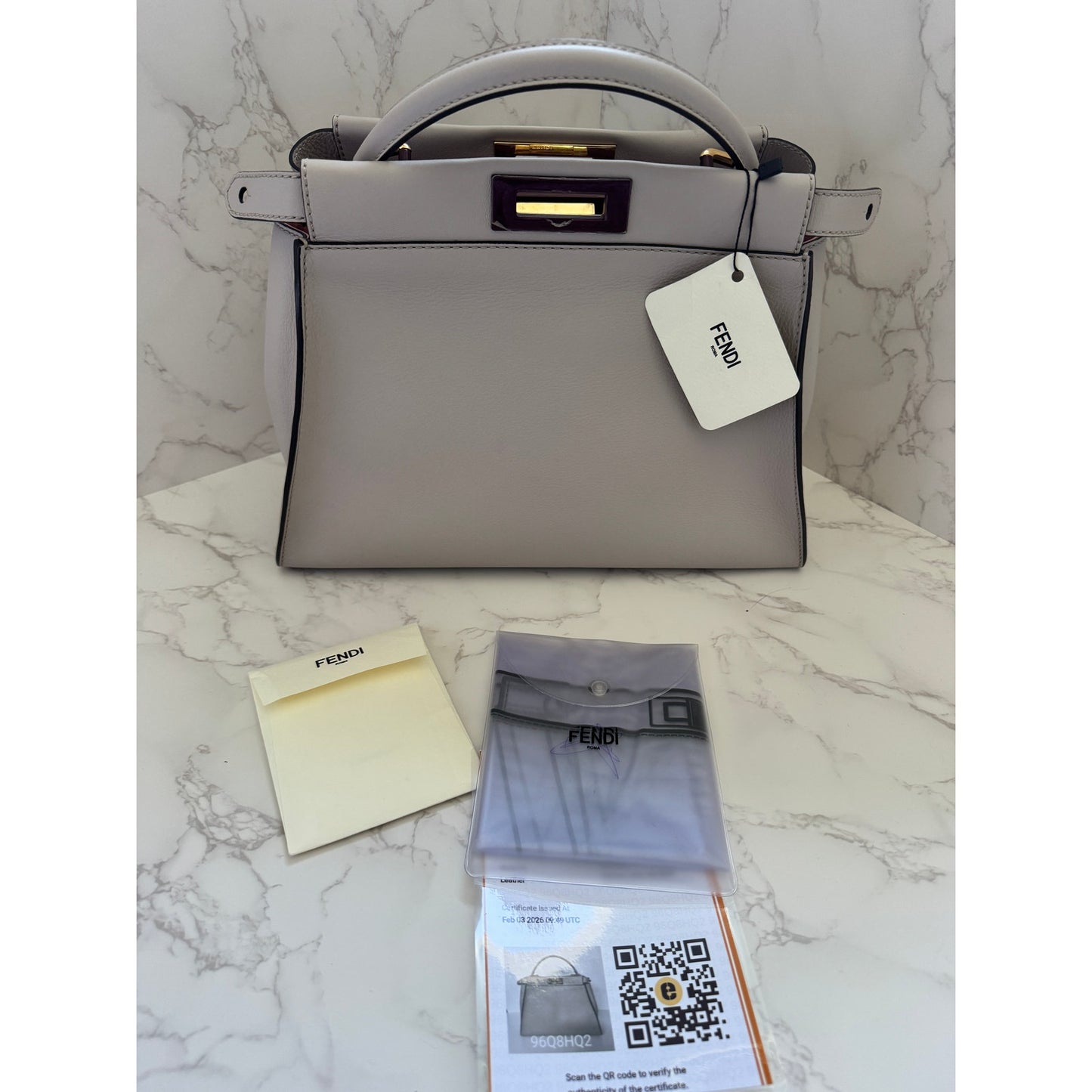 Fendi Peekaboo ISeeU Top Handle Bag
