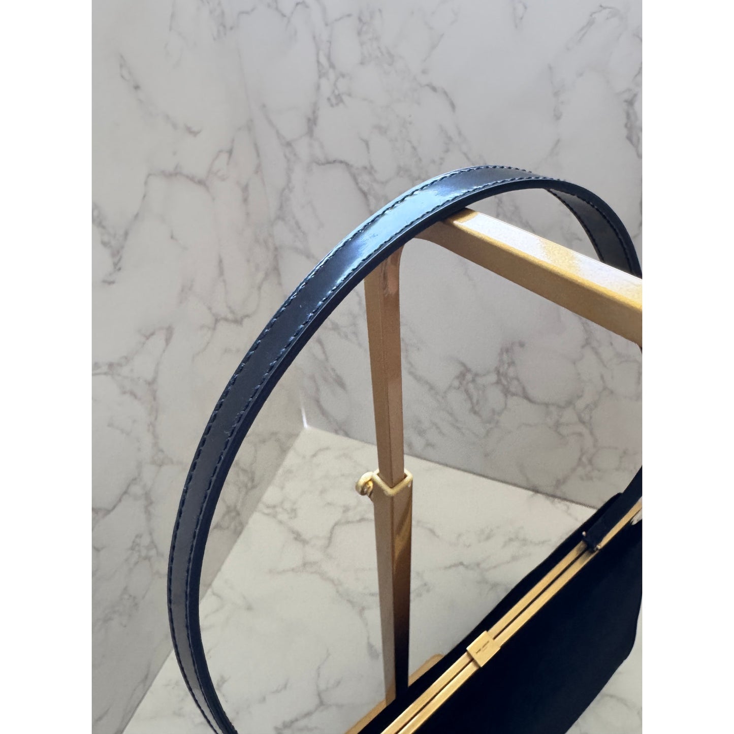 Yves Saint Laurent Le Anne-Marie Shoulder Bag in Black Velvet
