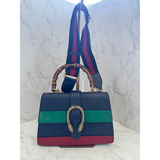 Gucci Dionysis Bamboo Top Handle with Crossbody Strap