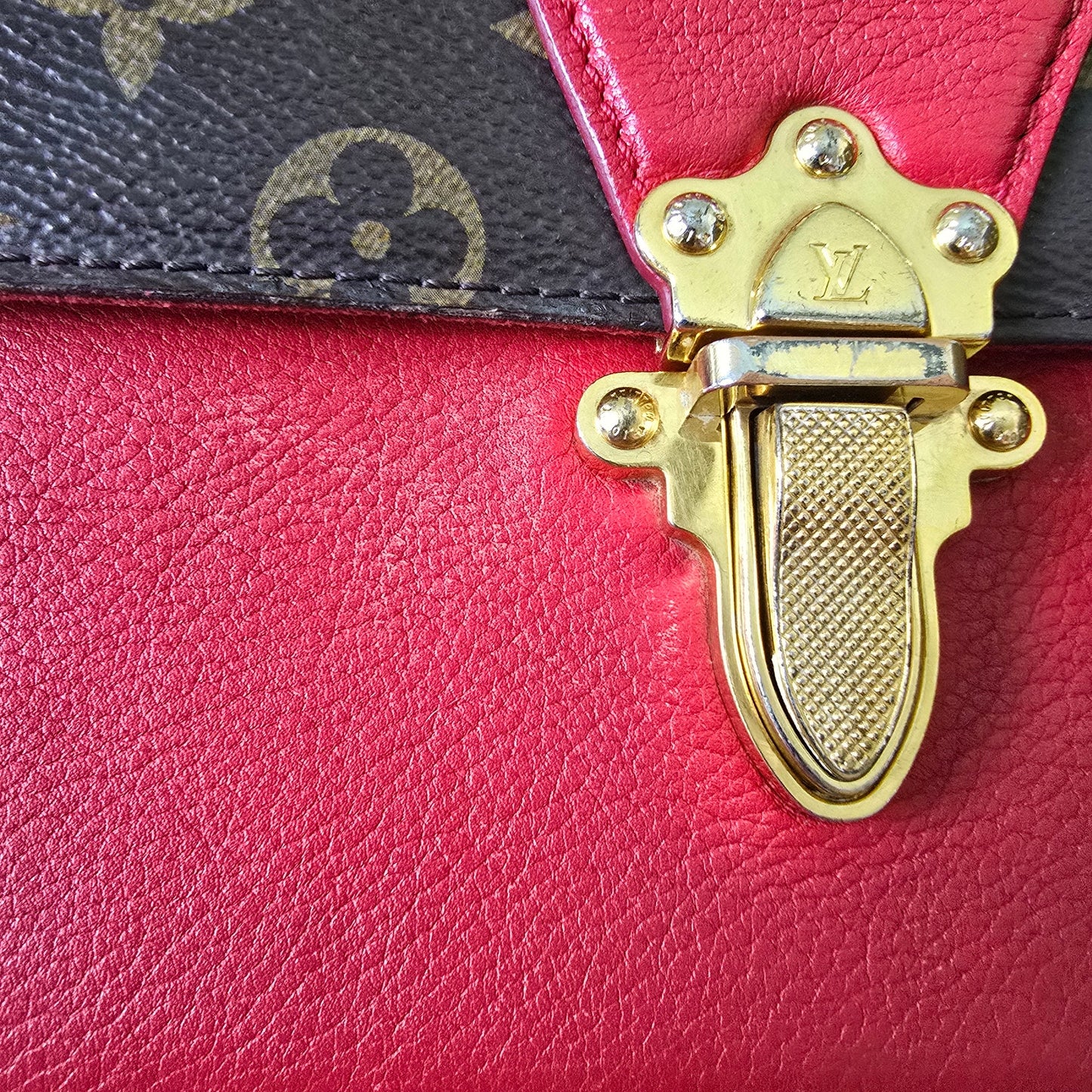 Louis Vuitton Victoire Monogram Cerise Red Bijoux Chain Shoulder Bag